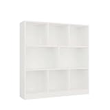 STYLE SCANDINAVE ÉPURÉ : Avec son design minimaliste et sa forme géométrique, cette bibliothèque apporte une touche de modernité et de clarté à votre salon, votre chambre ou votre bureau.