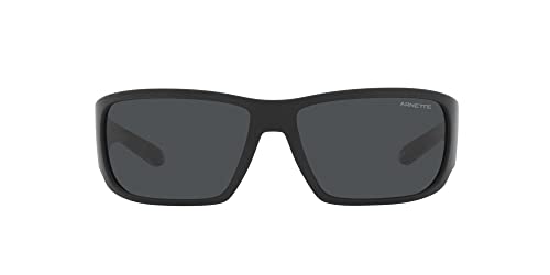 Image of ARNETTE Man Sunglasses Matte Black Frame, Dark Grey Lenses, 64MM