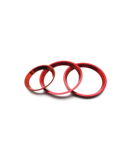 Temperature Adjustment Knob Air Conditioning Knob Bright Circle Climate Control HVAC (Red)