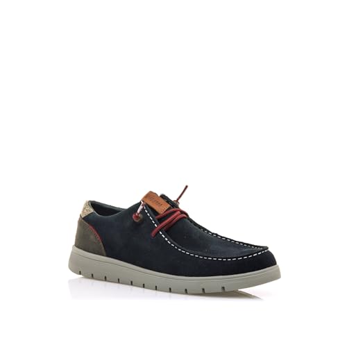 Mtng Para Hombre. 84811 Zapatos De Piel Denver Marino (43), Plano, Cordones, Casual - 2