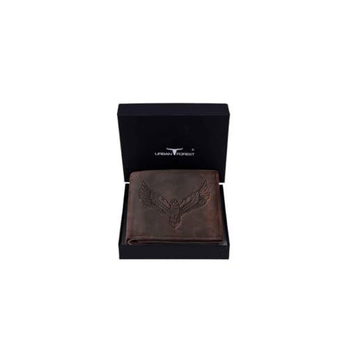 Urban Forest Zeus Vintage Brown Leather Bi-Fold Wallet for Men, 6 Card Slot (Image - 2)