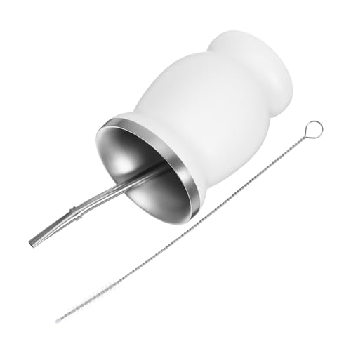 Cabilock Taza De Mate Acero Inoxidable Diseño De Calabaza Aislada Perfecta Para El Hogar y La Oficina