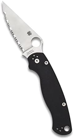 Spyderco Para Military 2 Signature Knife with 3.42" CPM S45VN Steel Blade and Durable G-10 Handle