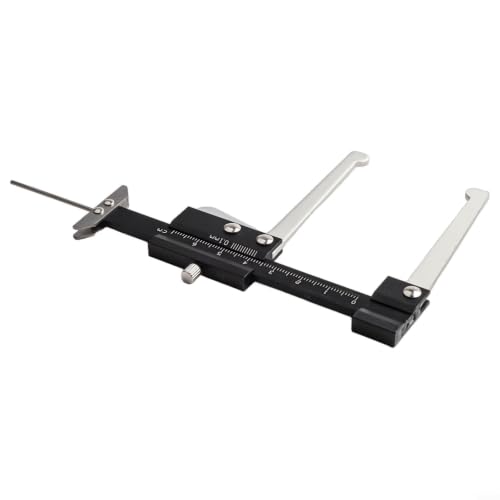 Calibrador de espesor de forro de freno de 60 mm en acero inoxidable para medición de desgaste de rotor de freno de disco, herramienta automotriz miniatura 5