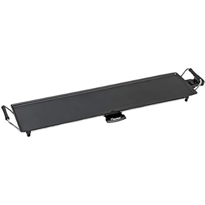 Bestron elektrischer Tischgrill, XXL Plancha-/Teppanyaki-Grillplatte mit Antihaftbeschichtung, Grillspaß für bis zu 8 Personen, extra lange Grillfläche, 1.800 Watt, Farbe; Schwarz, 90,5 x 23,7 cm – Bild 6