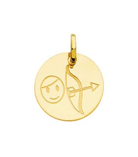 Médaille Sagittaire Or 750 d'exception et design contemporain