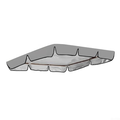 Jonikuper Housse de rechange pour balancelle de jardin 2 ou 3 places, en polyester 190T, imperméable, protection solaire, légère et facile à installer, gris, 249 x 185 x 18 cm