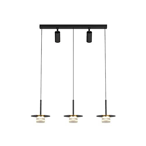 Chandelier LED suspendu moderne de 808 long en métal de luxe