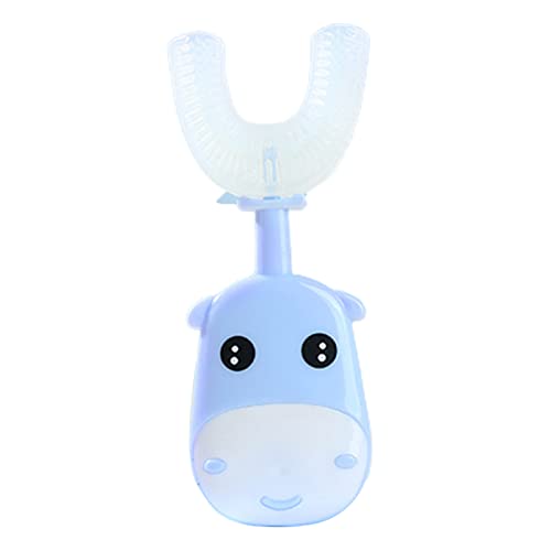 Children Toothbrush Creative Shape High Density Bristles Silicone Oral Care Cleaning Massage Toddler Brush for Home Children