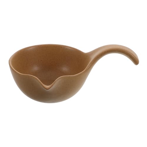 CIYODO Tag Scraper Tea Accessory Set Ceramic Water Spoon and Ladle for Loose Leaf Tea Making