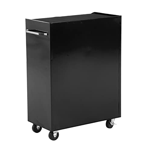 Miniatura 9 de Homcom Carro Caja De Herramientas Taller Movil 5 Cajones 4 Ruedas Cerradura Color Negro