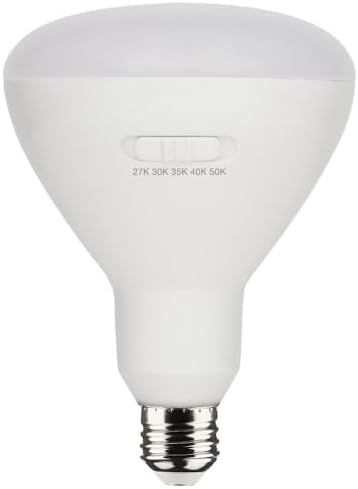 Miniatura 2 de Satco Accesorio - Lámpara de repuesto de base media LED seleccionable BR40 CCT de 13 W (paquete de 4) - 6.37 pulgadas de largo y 4.74 pulgadas de