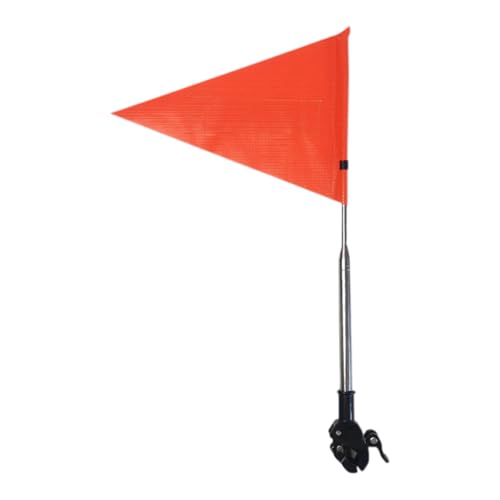Bandera para bicicleta de seguridad de 62,99 pulgadas, bandera naranja de neón flexible | Bandera para bicicleta de alta visibilidad con montaje para bicicletas infantiles, scooters,