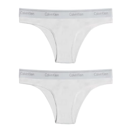 CALVIN KLEIN Kit 2 Calcinhas Tanga Cotton Feminina Original CK, 2 Brancas, G
