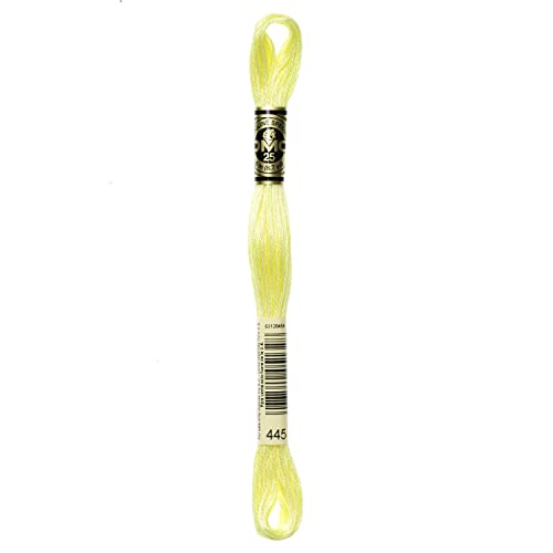 Image of DMC 6-Strand Embroidery Cotton Floss, Light Lemon