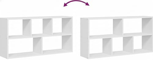 Image of Wall shelf, 100 x 25 x 50 cm, constructed wooden shelves | Shelves for wall | Wall shelves for bedroom, living room, bathroom and kitchen | Shelf | Wall shelf for interior decoration (White)