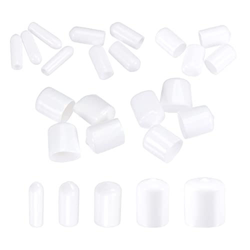 MECCANIXITY Round End Caps Rubber Cover 25pcs 1/8