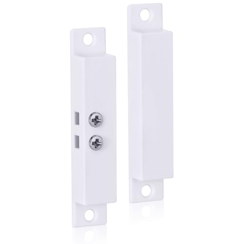 Image of Tellegloww 1 Sets Nc Wired Surface Mounted Alarm Magnetic Door Alarm Contact Sensor Door Window Reed Switch Sensor with Double Side Tape for Security