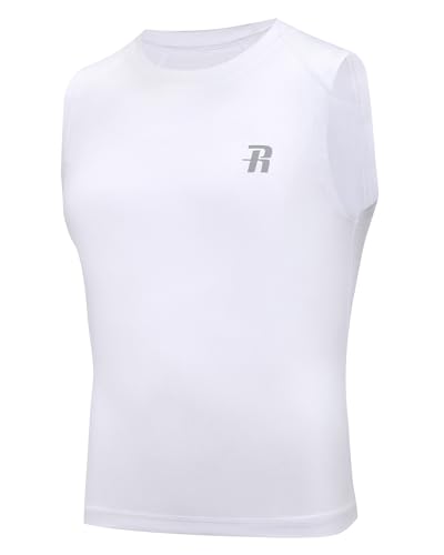 Runhit Boys Sleeveless Compression Shirt Kids Athletic Tank Tops Youth Quick Dry Undershirt for Football Basketball2