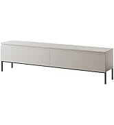 Selsey VIVIARO - Table de chevet - 54 cm - avec deux tiroirs - taupe