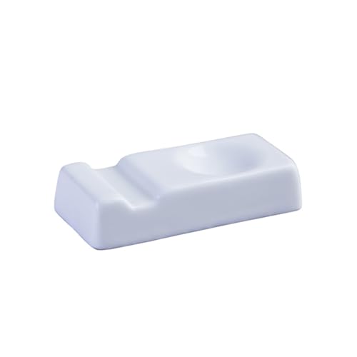FUNOMOCYA Support Porte-Baguettes en Céramique Blanc 7.50X3.60X2.00Cm Repose-Couverts Polyvalent Rangement Cuillère Fourchette Couteau pour Cuisine Fêtes...