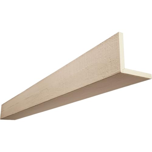 Timberthane Rough Cedar Faux Wood Beam, 2-Sided (L-Beam), 10"W x 6"H x 96"L, Factory Prepped