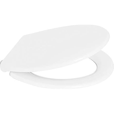 Excel Home - Duror - Universal Toilet Seat, Soft Close, Quick Release, Heavy Duty, Thermoset, Stainless Steal Hinges Cover