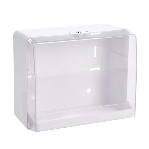 Amazon Basics Dispensador de papel, compatible con pliegue en V, Transparente, 25 x 20 cm