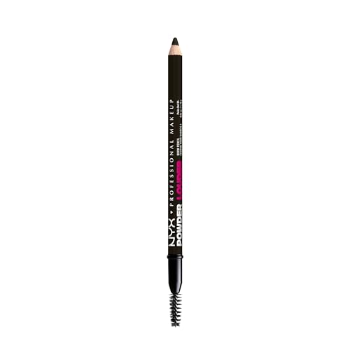 NYX PROFESSIONAL MAKEUP POWDER LOUDER BROW PENCIL BLACK (Lot de 2)