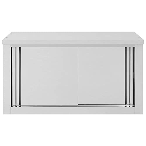 vidaXL-Armario-Pared-de-Cocina-Puertas-Correderas-Acero-Mobiliario-Duradero-Robusto-Resistente-Practico-Funcional-Elegante-Moderno-Util-90x40x50cm