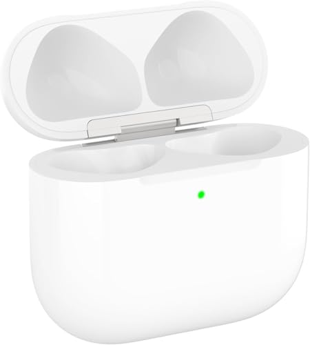Ya en manzanajugosa.com: Funda de carga inalámbrica de repuesto compatible con AirPods de 4ª generación, con conector Lightning y función de carga inalámbrica Qi, diseño fiel, sin botón de emparejamiento, solo funda de carga