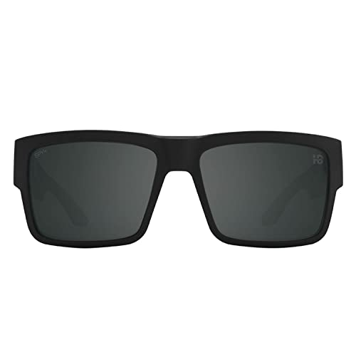 Spy Cyrus Sunglasses Matte Black with Happy Boost Black Mirror Polarized Lens + Case2