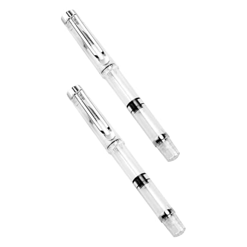 Ipetboom 2 piezas Pinceles Acuarela Recargables Unidades Plumas Caligrafía con Depósito de Tinta Fáciles de Rellenar para Estudiantes y Artistas Útiles Escolares y Dibujo Creativo
