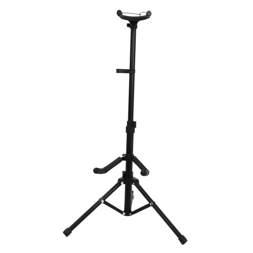 CIMAXIC Portable Violin Tripod Self-locking Head Black Violin Holder for Storage