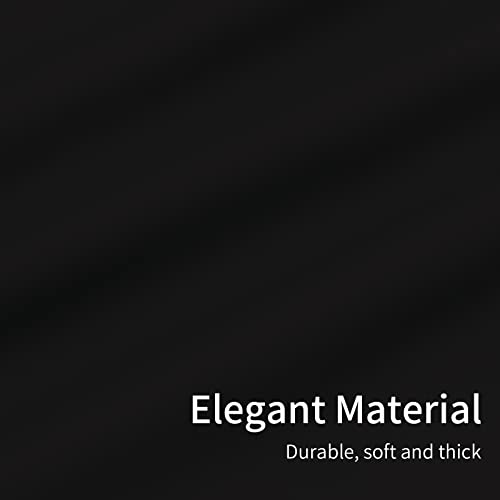 Image of Easy-Going Blackout Curtains for Bedroom, Solid Thermal Insulated Grommet and Noise Reduction Window Drapes, Room Darkening Curtains for Living Room, 2 Panels(46x63 in, Black)