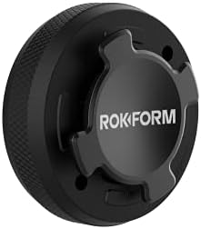 Rokform - Phone Case Mount, Secure Aluminum Car and Truck Dash Phone Holder, Sticks to Any Flat Surface, Compatible Twist Lock Cases (Black)