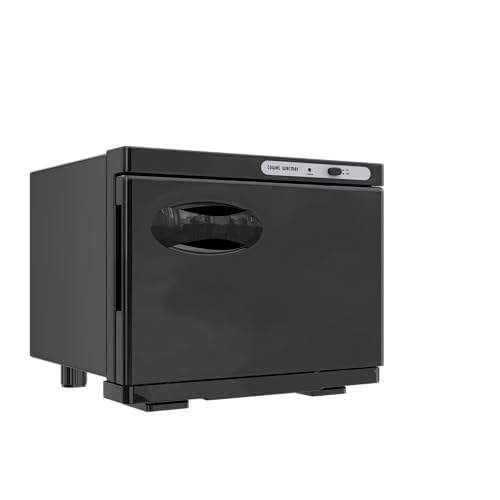 Calentador de toallas, calentador de toallas, velocidad de calentamiento extremadamente rápida, fácil operación, calentador de toallas para spa y baño (8 L, negro)
