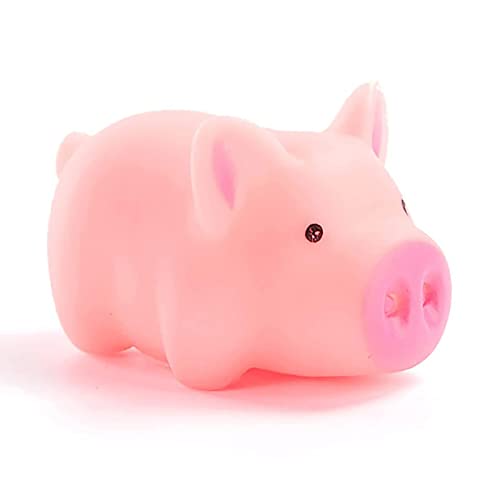 減圧豚 スクイーズ玩具 ストレス解消グッズ 減圧おもちゃ 柔らかい かわいい スクイーズおもちゃ フィジェットおもちゃ おもしろググッズ低反発 癒し系 水洗い可能 子供大人兼用 ピンク 1個