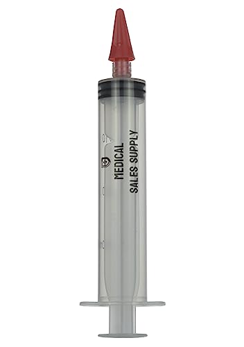 Medical Sales Supply Ear Wax Removal Syringe - Safe and Comfortable Home Ear Cleaning Tool with Penta-Stream Nozzle - Includes 3 Family Safety Tips for Gentle Ear Irrigation