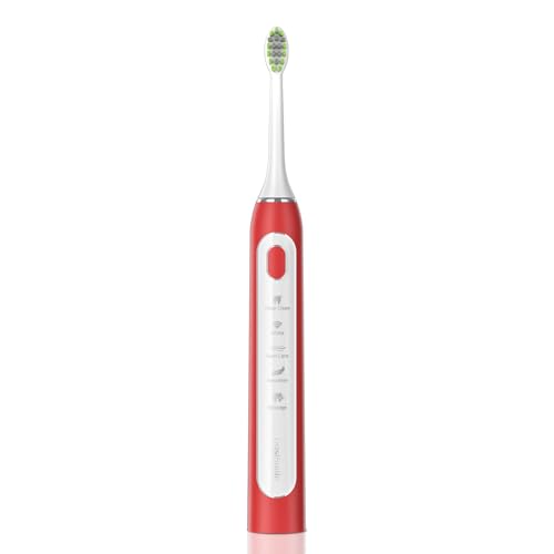 OasiSmile Sonic Electric Toothbrush with 4 Brush Heads