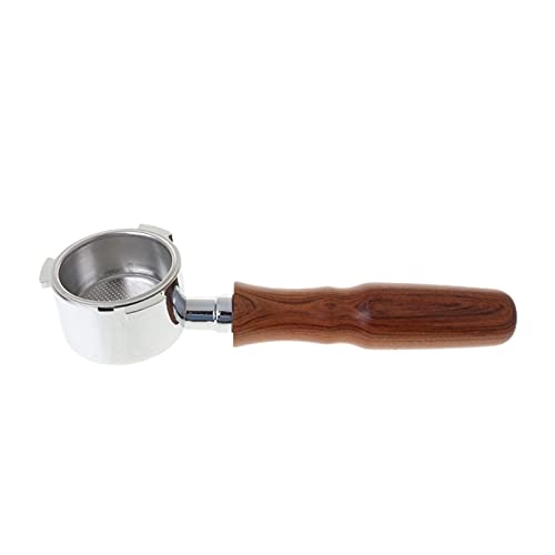 HMEILI Máquina de café espresso de acero inoxidable Manija 5 1 mm Soporte de filtro sin fondo Portafiltro sin fondo… - Imagen 5