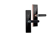 WiFi Electronic Door Lock with Tuya APP Remotely/Biometric Fingerprint/Smart Card/Password/Key Unloc