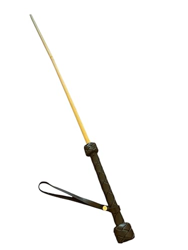 MarquiseDeBliss Bamboo Handcrafted Riding Crop Stick - 29.5