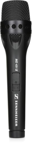 SENNHEISER　MD431 Sennheiser MD431-II Microfone dinâmico de mão super cardioide