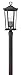 Hinkley 2361MB 2361MB-LL Bromley Collection Three Light 4W LED Large Outdoor Post Top/Pier Mount, Museum Black