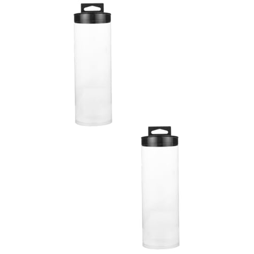 Mikikit Tennis Ball Display Box Plastic Tube Storage Lightweight Compact for Sports Balls Collection