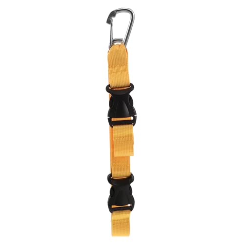 UKCOCO Clip para Sujeción de Aletas y Máscara de Buceo con Liberación Rápida, Cordón Resistente de Latón, Color Amarillo, Accesorio Práctico para Deportes Acuáticos y Snorkel