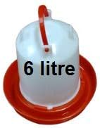 TM&W 6 L Strong Poultry Drinker for All Types of Birds (Multicolour)
