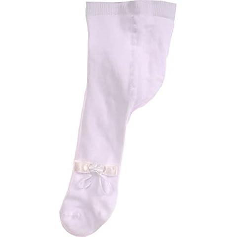 La Bortini Baby Kinder Strumpfhose Taufe weiß 48 50 56 62 68 74 80 86 Cover