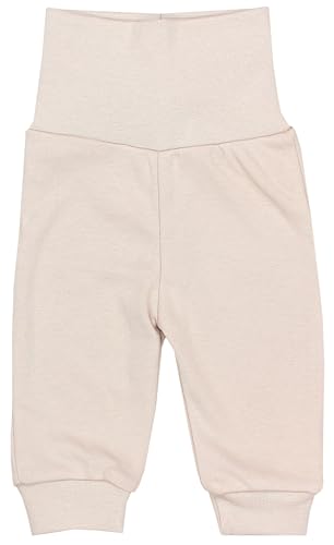 TupTam Baby Mädchen Lange Pumphose 3er Pack, Farbe: Beige/Dunkelblau/Puderrosa, Größe: 80